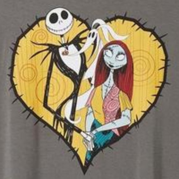 ❤️NWT VINTAGE TORRID TEE - NIGHTMARE BEFORE CHRISTMAS JACK & SALLY SUPER SOFT - Picture 2 of 13